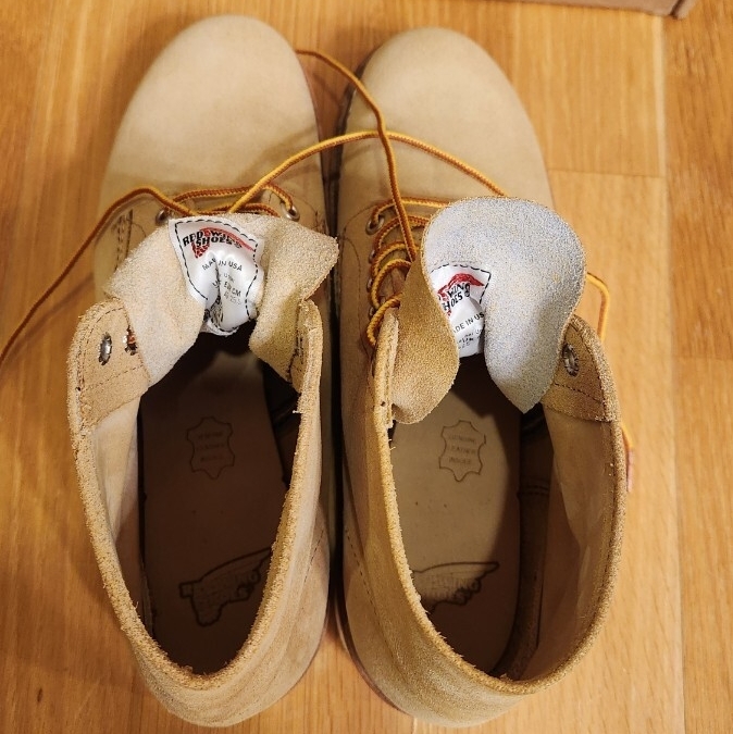 未使用！レッドウイング RED WING 8167 7.5D スエード ブーツ 2025年モデル 25.5cm プレーントゥ ウエスコ バイバーグ _画像7