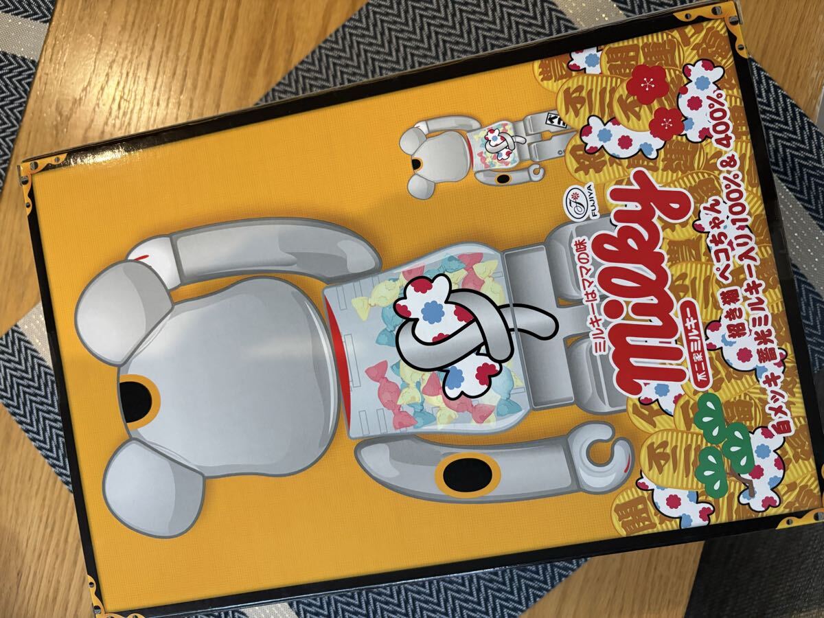 ベアブリック 招き猫 ペコちゃん 不二家　メディコムトイ BE RBRICK 新品未開封_画像4