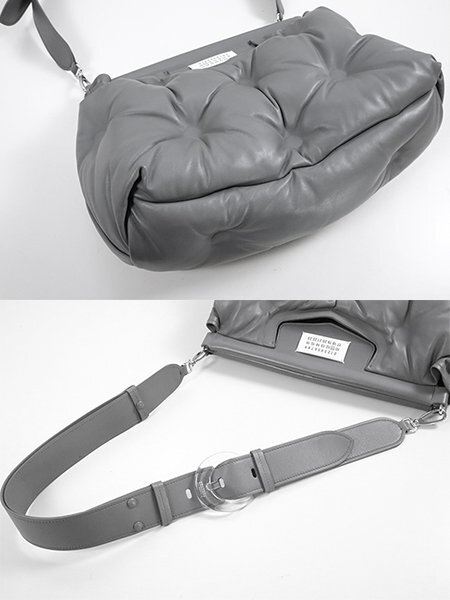 ☆美品 Maison Margiela 11 ◆ GLAM SLAM クロスボディ ショルダーバッグ グレー (NFC認証済) グラムスラム メゾンマルジェラ ◆ZZ2_画像6