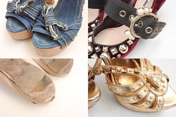 miu miu ◆ サンダル パンプス 12点セット!! まとめて シューズ ヒール ミュウミュウ ◆104_画像3