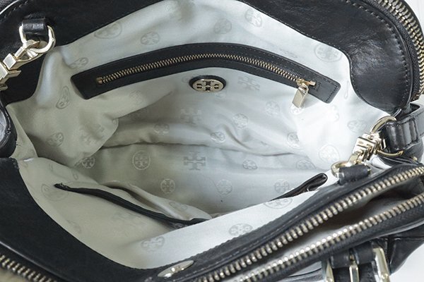 TORY BURCH ◆ レザー 2WAY バッグ 黒 ダブルTロゴ ハンドバッグ ショルダーバッグ トリーバーチ ◆G112_画像7
