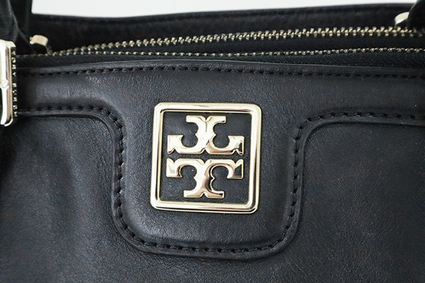 TORY BURCH ◆ レザー 2WAY バッグ 黒 ダブルTロゴ ハンドバッグ ショルダーバッグ トリーバーチ ◆G112_画像8