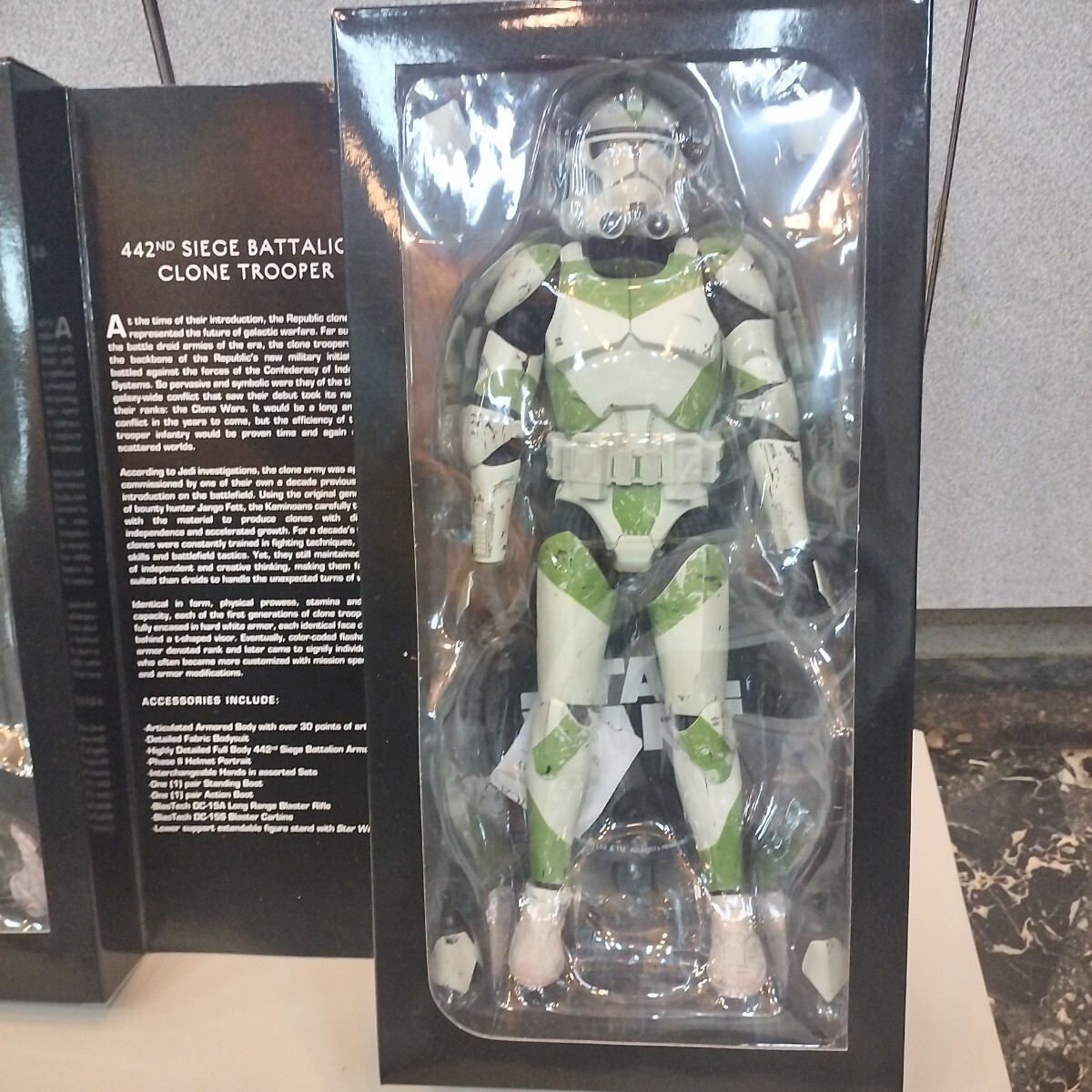 SIDESHOW STAR WARS 442ND SIEGE BATTALION CLONE TROOPER 1/6 スターウォーズ クローン トルーパー ストームトルーパー サイドショウ _画像4
