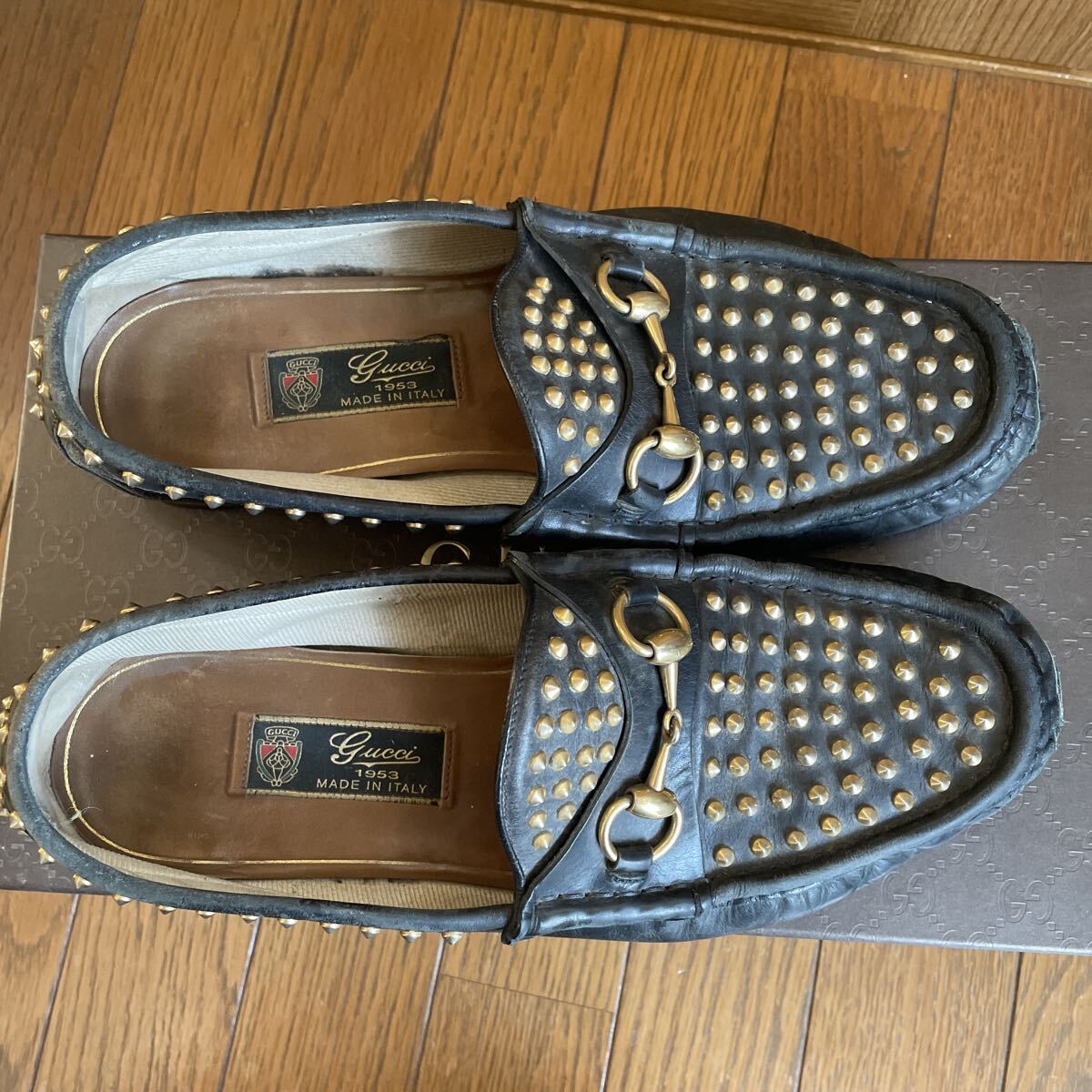 GUCCIスタッズローファー_画像2