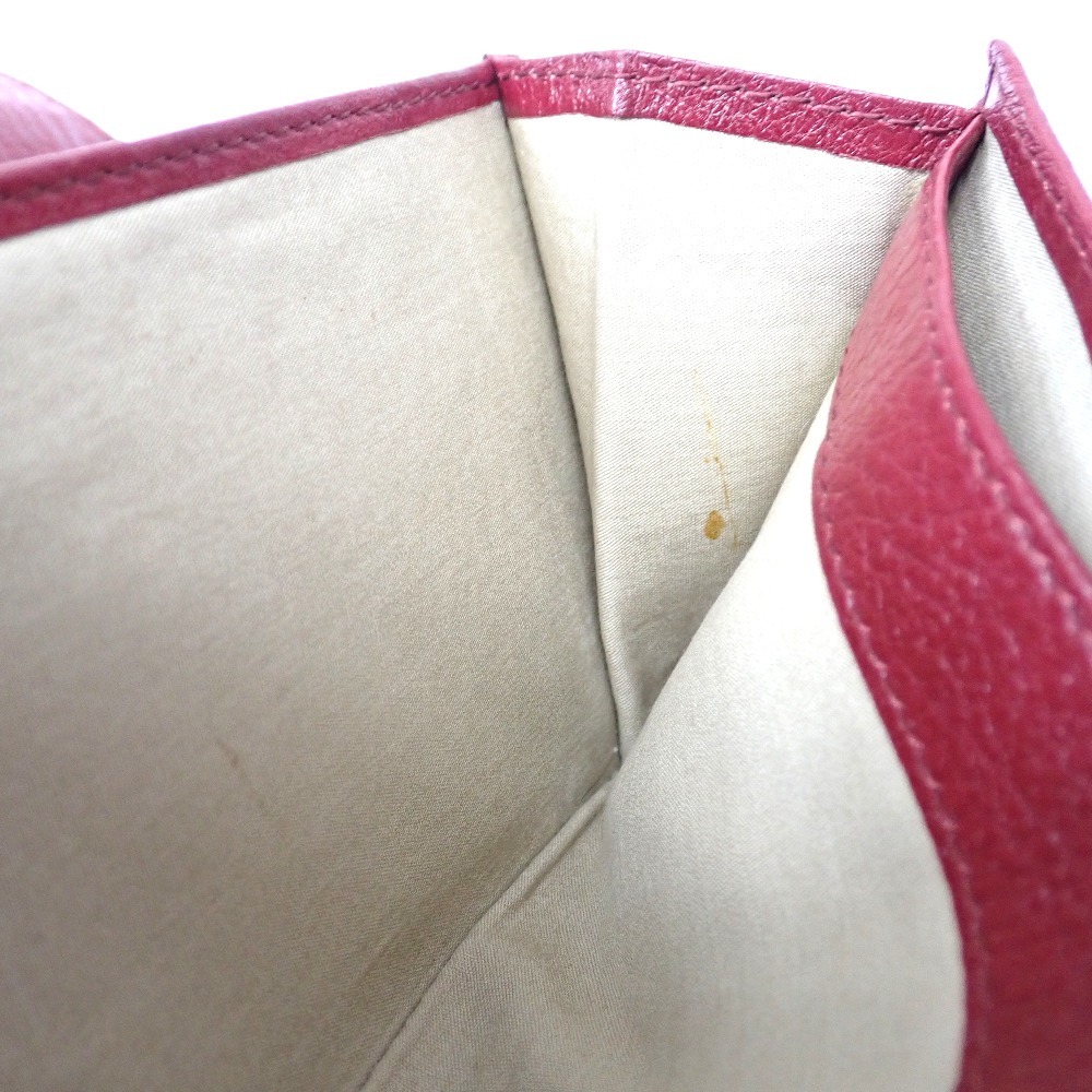 Ft632952 クロエ 長財布 二つ折り リボン 赤 レディース Chloe 中古_画像10