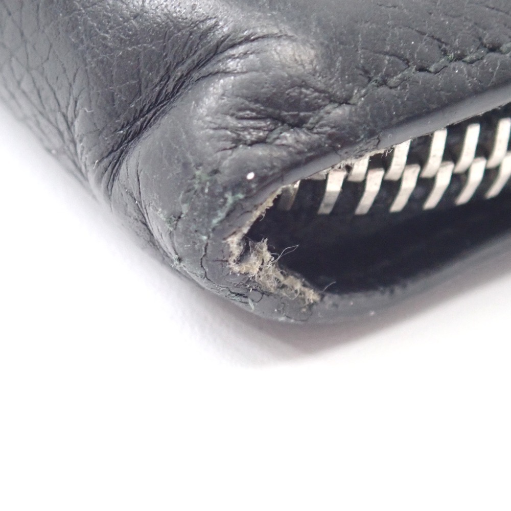 Ft1298581 バレンシアガ 長財布 ラウンドファスナー 358297・1000・D ブラック メンズ BALENCIAGA 中古_画像6