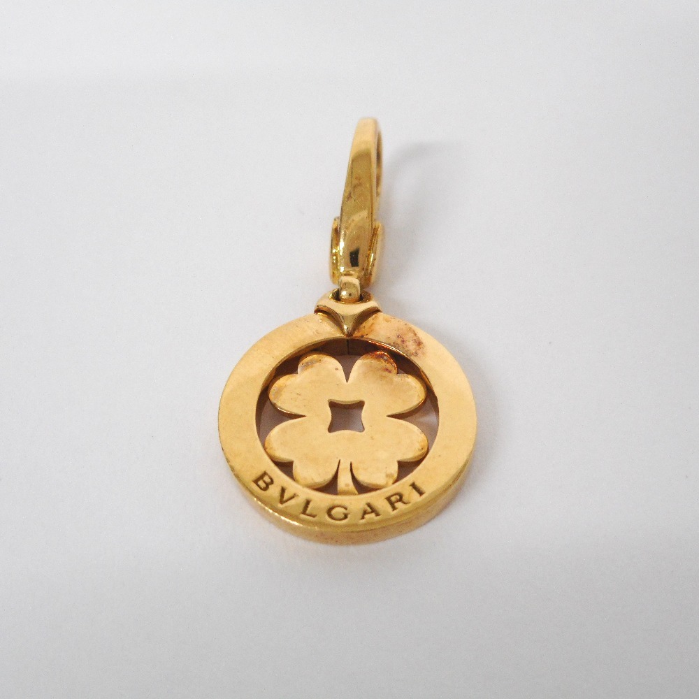 ID85193 BVLGARY подвеска с цепью тонн do clover K18(750)YG примерно 4.1g женский BVLGARI б/у 