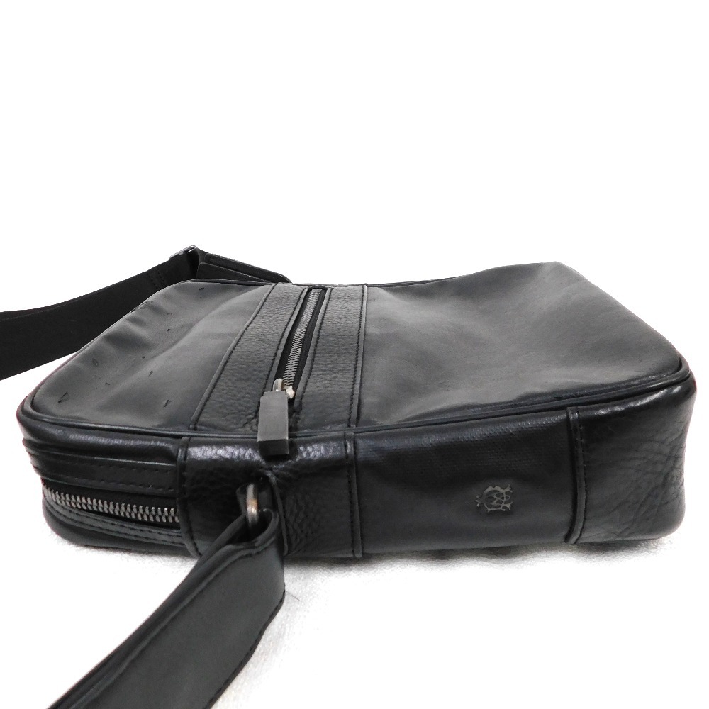 Hn474841 ショルダーバッグ ダンヒル　バッグ　レザー　ブラック　ワンショルダー　メンズ 中古_画像5