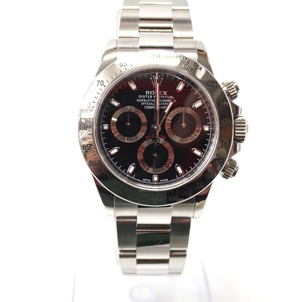 Ft1188811 ロレックス 腕時計 デイトナ 116520 ブラック文字盤 G番 メンズ ROLEX 中古_画像3