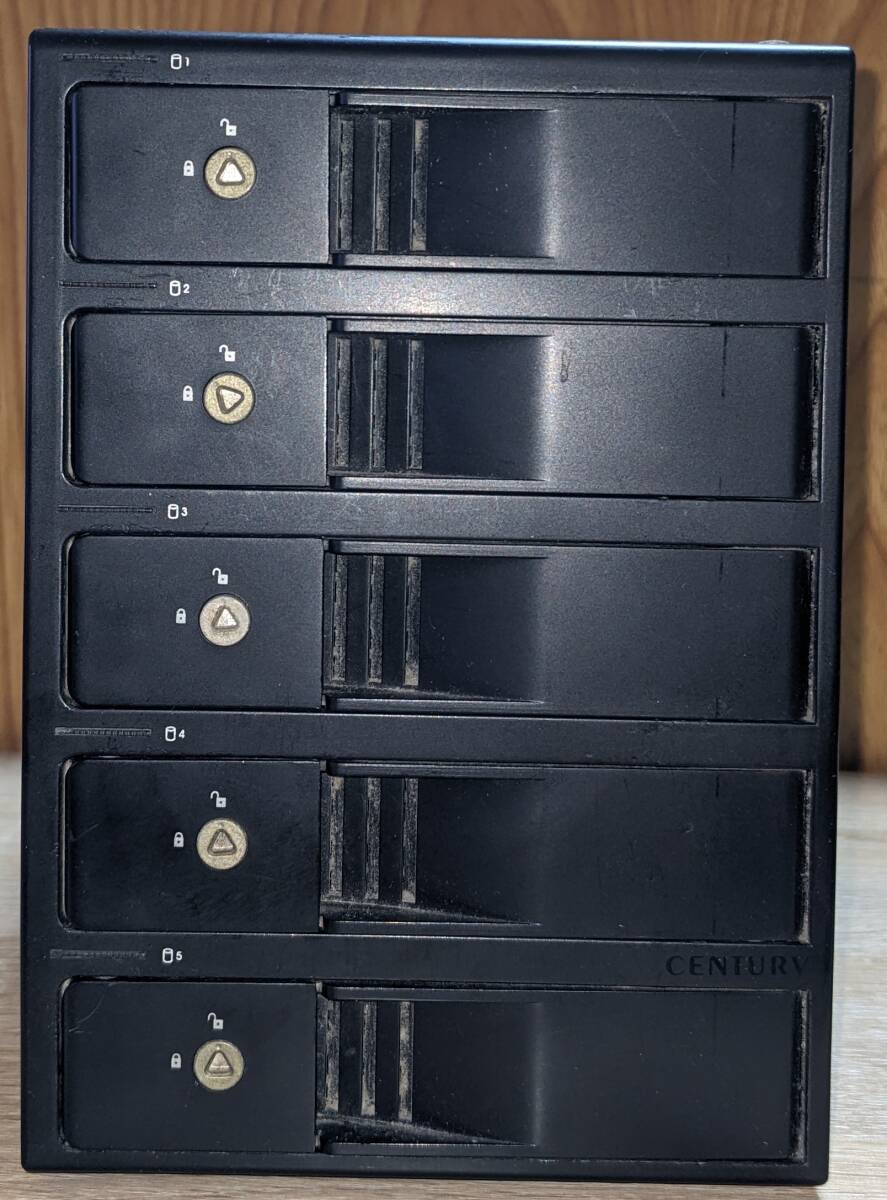 センチュリー CENTURY CRSJ535EU3 HDDケース 裸族の集合住宅5Bay ハードディスク HDD付き USED 中古_画像3