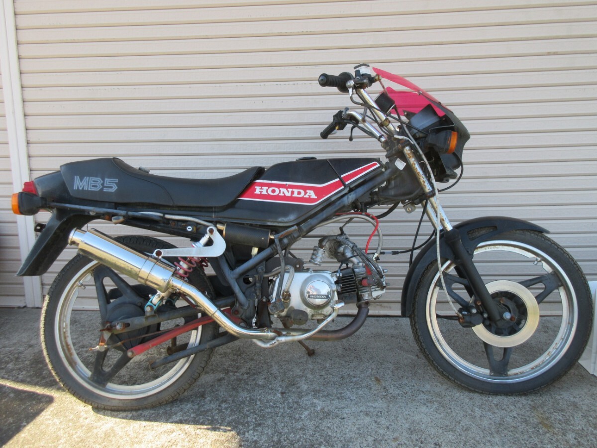 【D1787】ホンダ MB-5 タケガワ製社外アップハンドル 美品!!【茨城発】AC01/同梱多いほど送料お得!! mb5 mb8 mb50_画像10