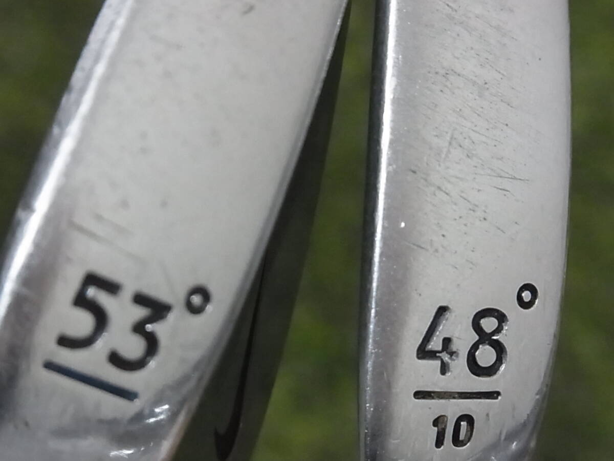 送料込み ☆ 2本セット ☆ ナイキ フォージド ウエッジ ☆ 48° & 53° ☆ 純正スチールシャフト_画像2