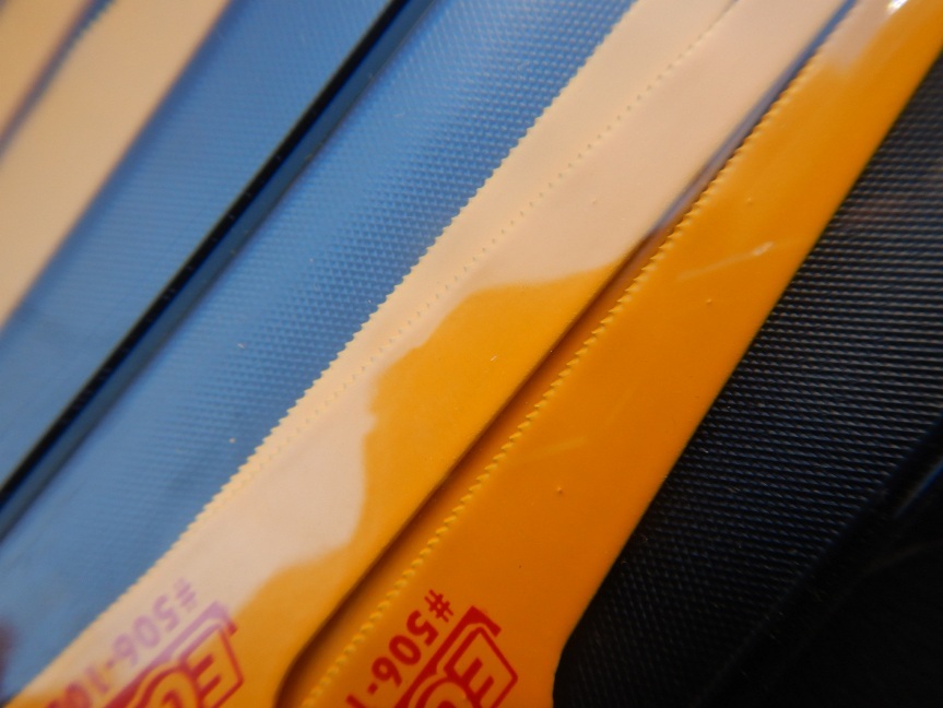 即決税0円未使用品信濃エアソー用替刃EGブレードスーパー＃506-100 32山 鉄板用 10枚入1袋クリックポスト185円送料_画像2