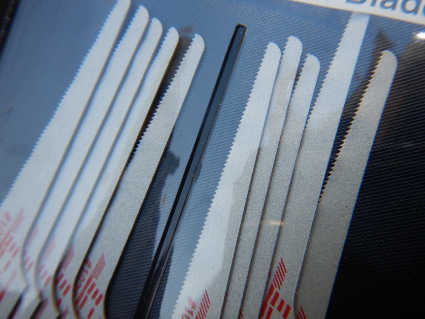 即決税0円未使用品信濃エアソー用替刃ミニメカブレード＃1026-49A 32山 鉄板用 10枚入1袋クリックポスト185円送料_画像2