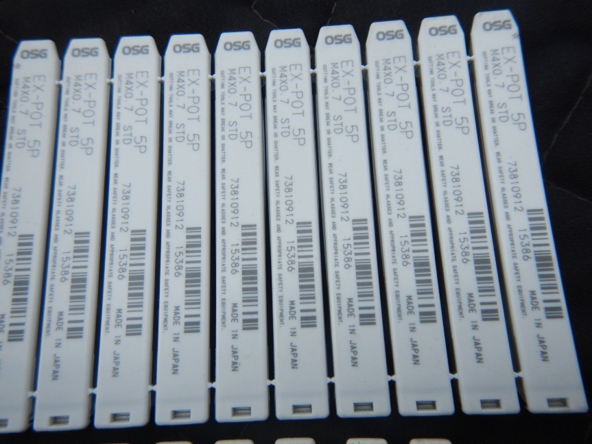 即決税0円未使用品「17本組」OSGポイントタップEX-POT 5P M4×0,7STD 一般用_画像2