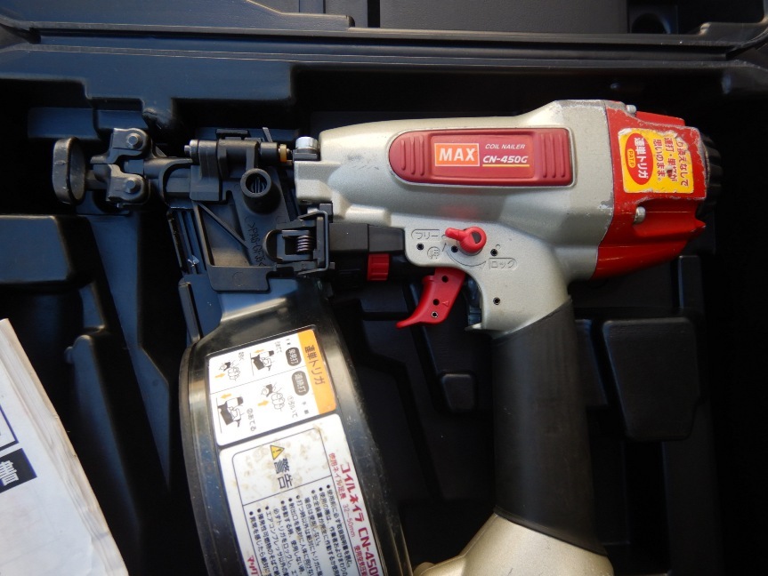 即決税0円中古程度良 MAX2×4ボード用釘打機CN-450G 一般圧 GN32 GN40 GN50対応_画像2