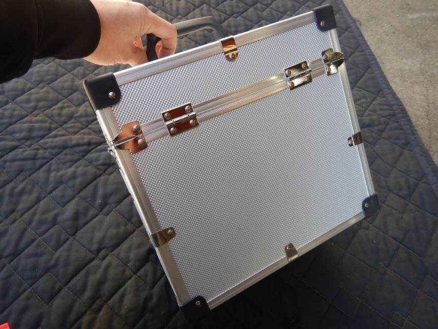 即決税0円中古程度上レーザー墨出器用アルミケース _画像6