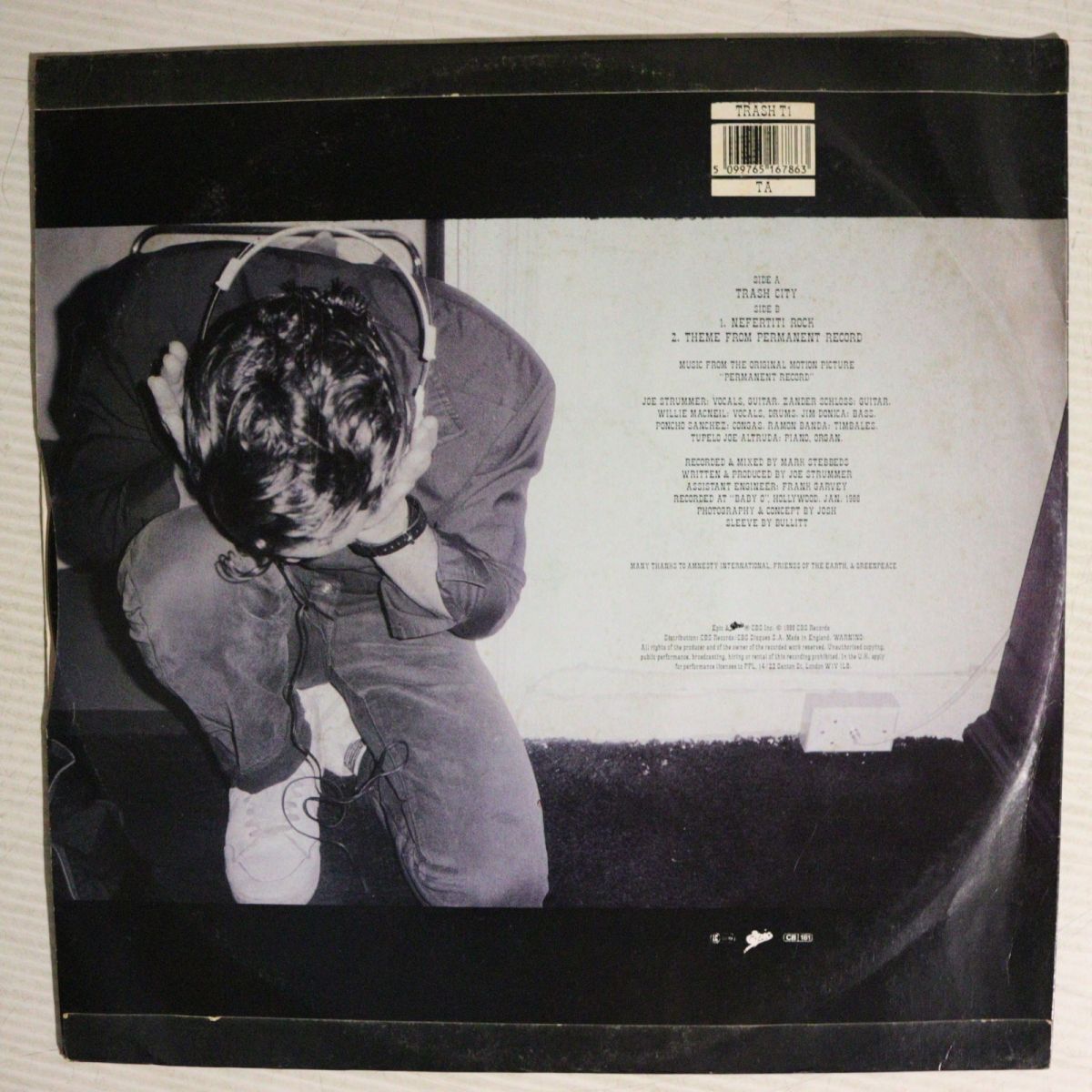 Y19/LP/ジョー・ストラマー/Joe Strummer & The Latino Rockabilly War - Trash City　クラッシュ_画像2