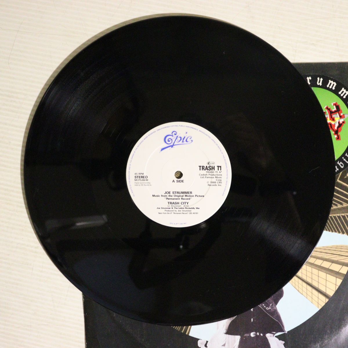 Y19/LP/ジョー・ストラマー/Joe Strummer & The Latino Rockabilly War - Trash City　クラッシュ_画像5