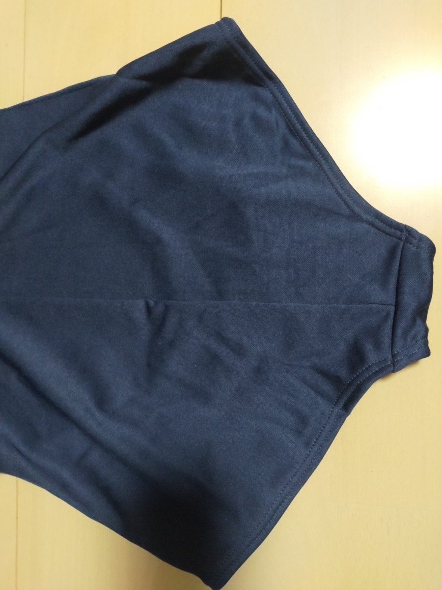 特大170サイズ　競泳水着　紺色　ネイビー　女の子用　レディース 水泳　スイミング　クリーニング済　ハイカット　即決_画像8