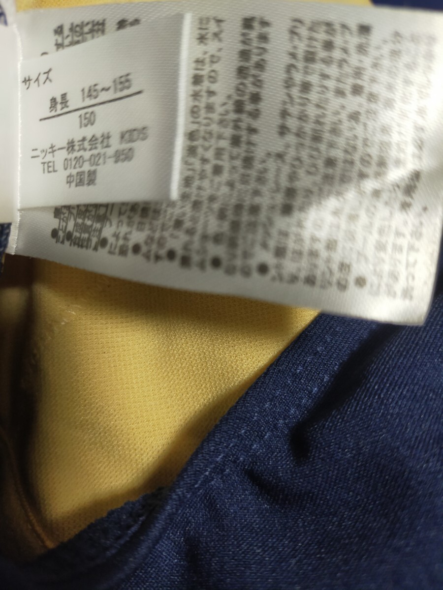 150サイズ FILA フィラ 競泳水着 紺色 ネイビー 女の子用 レディース 水泳 スイミング クリーニング済 ハイカット 1円スタート_画像9