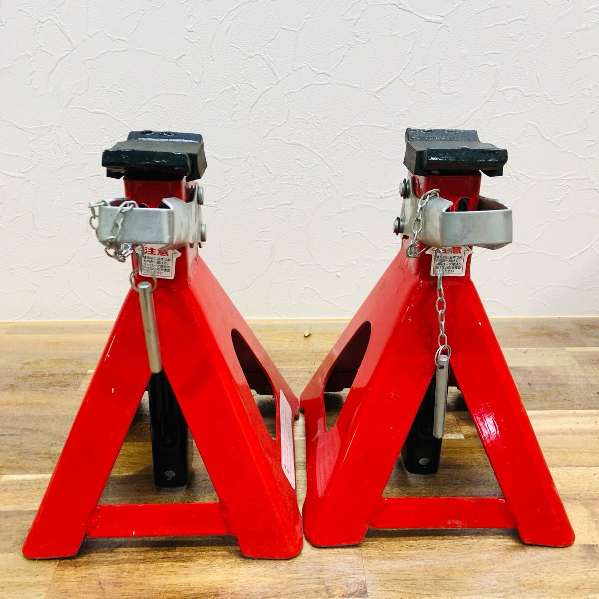 ☆ AA-1104か120 Meltec 4t ジャッキスタンド2 2台 6段階調節タイプ F-23 メルテック ☆_画像4