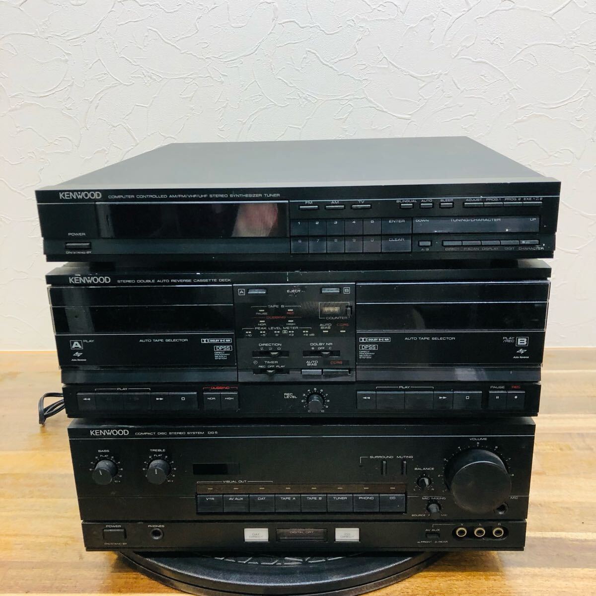 ☆ AA-1106て140 KENWOOD システムコンポ ステレオカセットデッキ X-5RW/A-5R/T-7R ケンウッド ☆_画像1