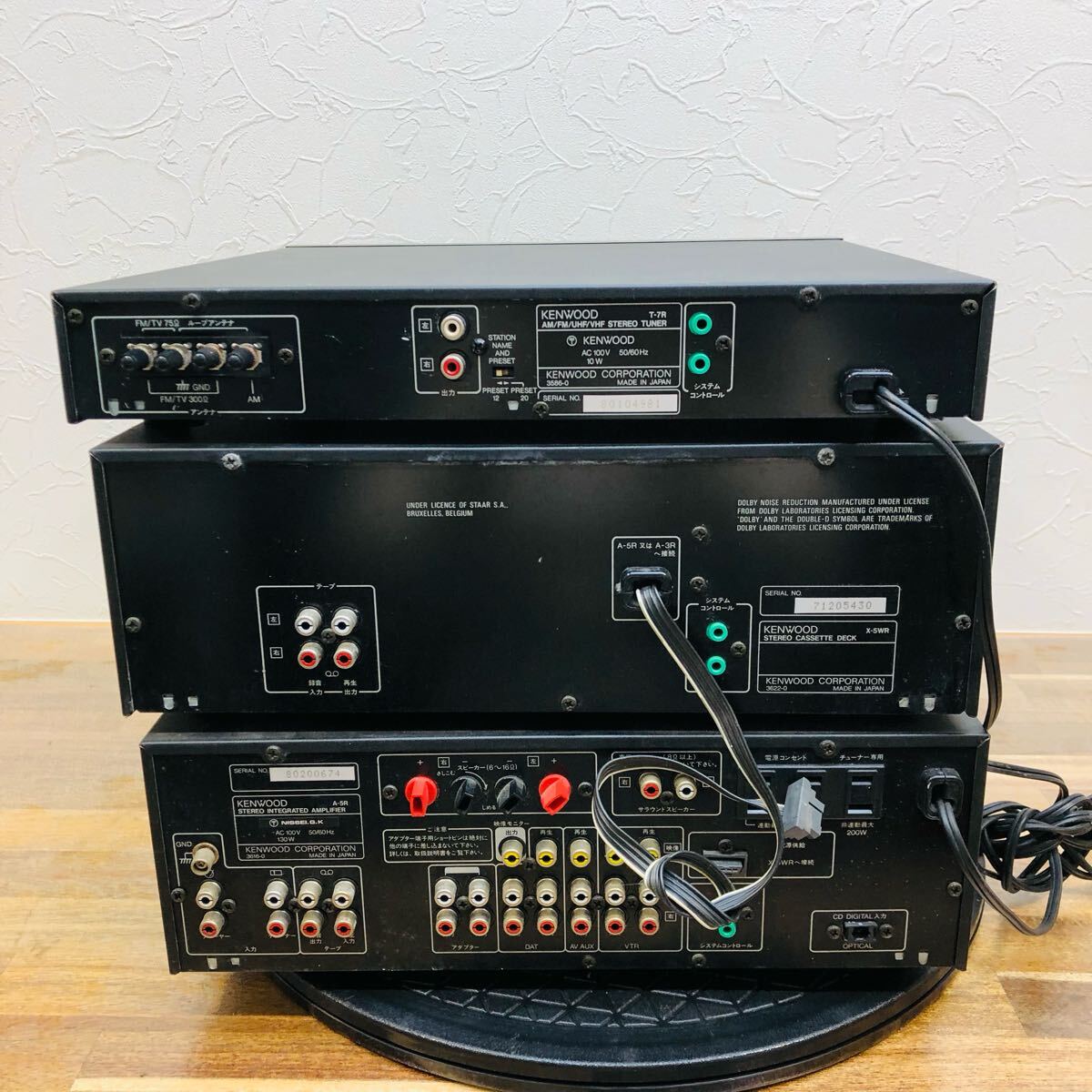 ☆ AA-1106て140 KENWOOD システムコンポ ステレオカセットデッキ X-5RW/A-5R/T-7R ケンウッド ☆_画像3