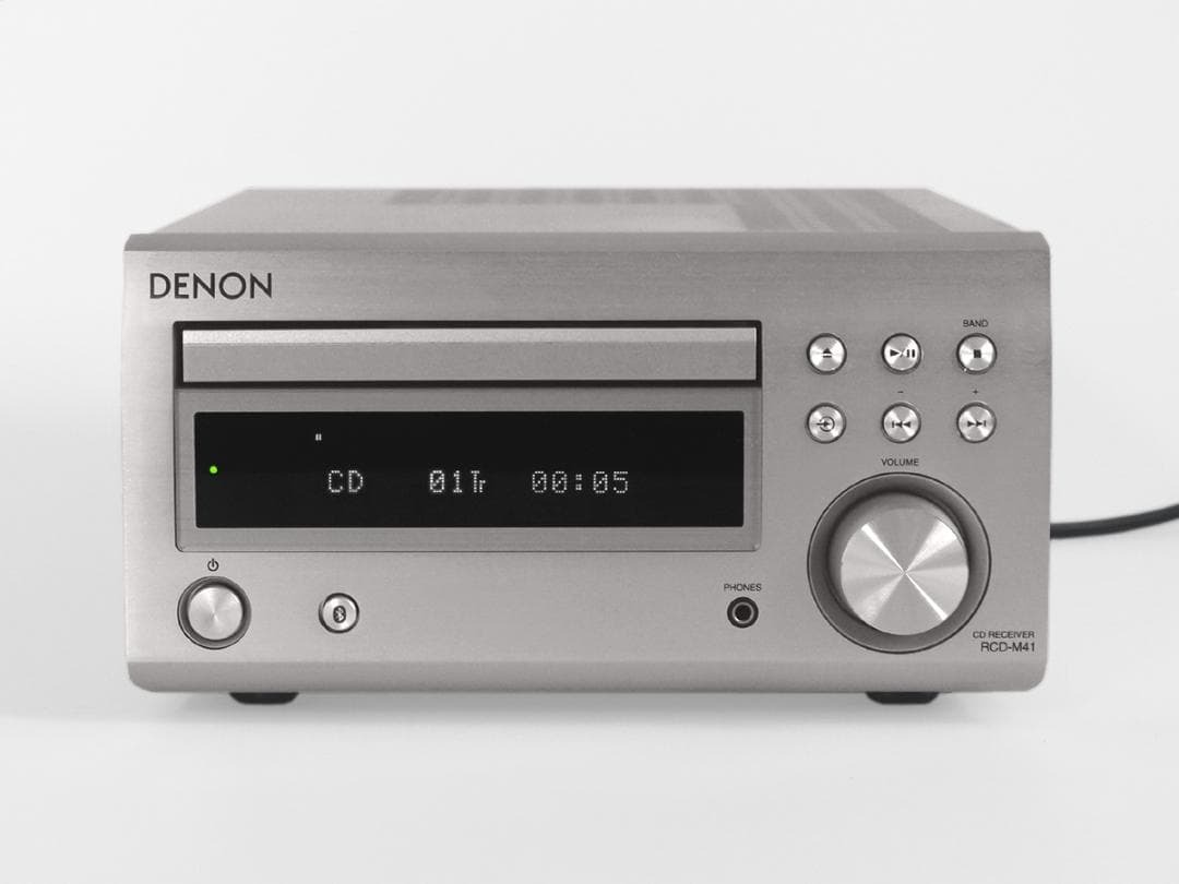 ★美品！ DENON デノン RCD-M41 Bluetooth CDレシーバー プレミアムシルバー 2020年製_画像3
