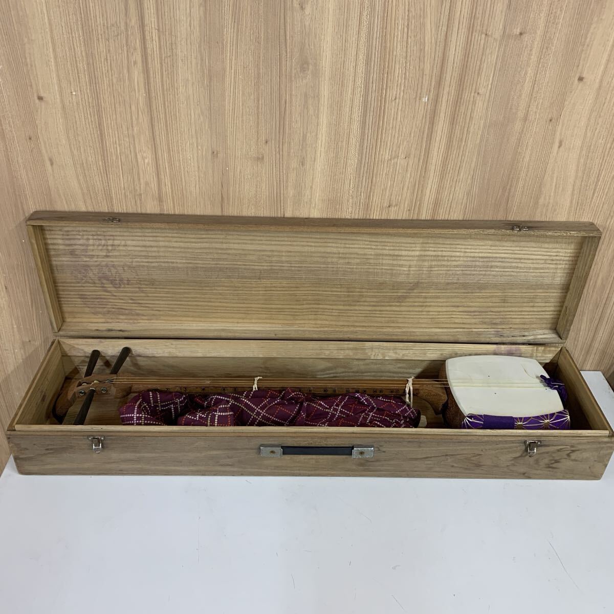 【Gt-10】 細棹丸打胴 三味線 和楽器 4845-143_画像1