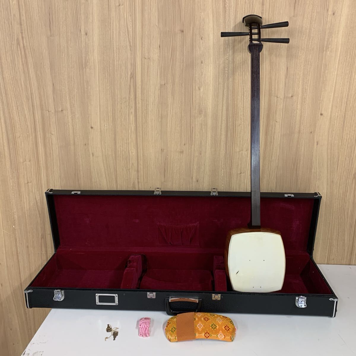 【Gt-11】 中棹丸打胴 三味線 和楽器 4841-184_画像1