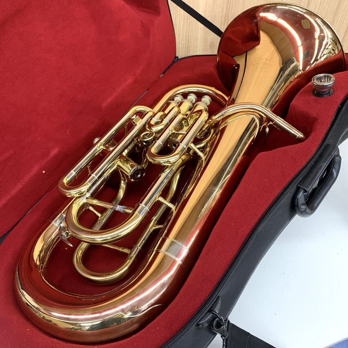 【V-3】 The Marcato Sophia Series Euphonium ユーフォニアム EP591? 正確な品番不明 ピストン動き問題多 修理必須 現状品 4970-141_画像1