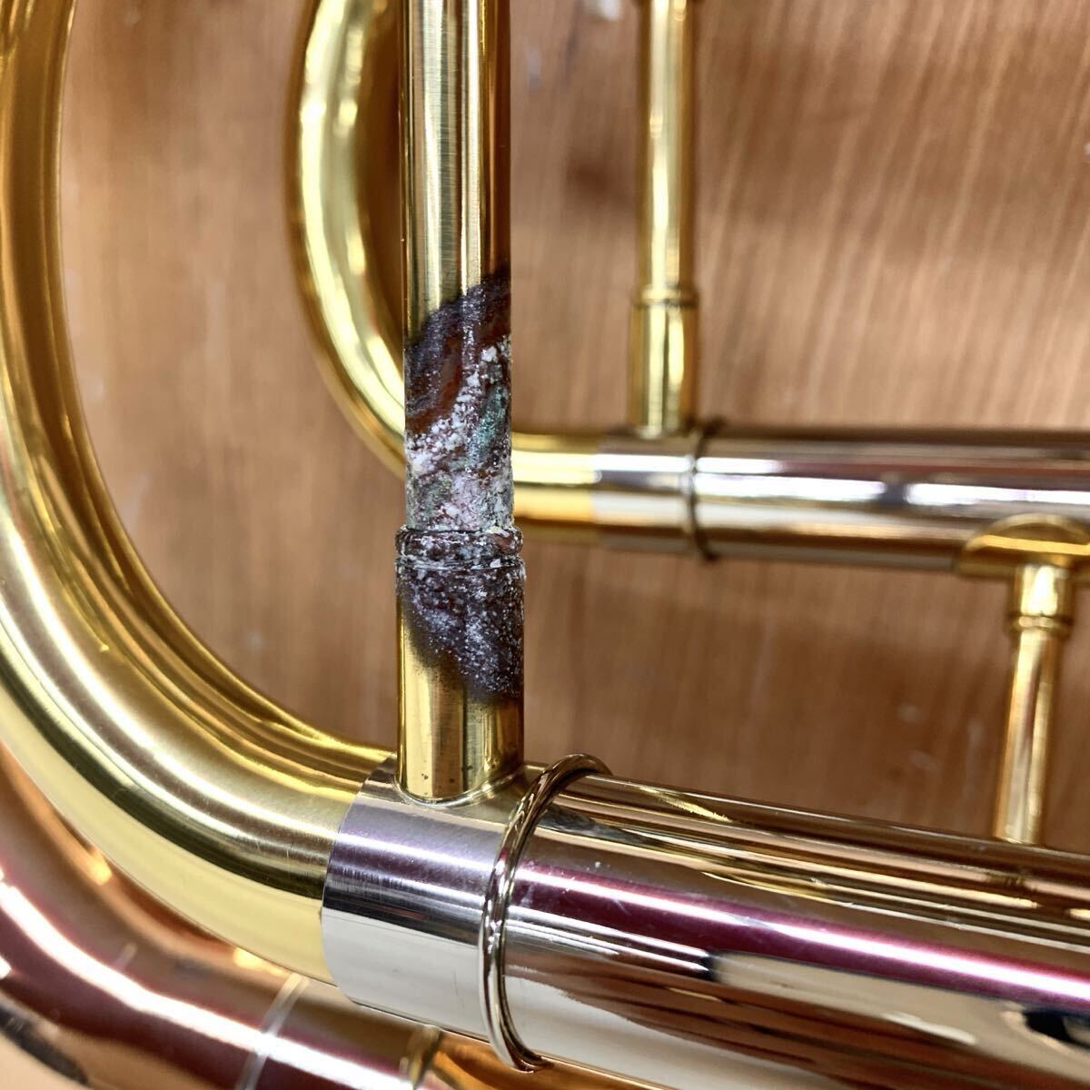 【V-3】 The Marcato Sophia Series Euphonium ユーフォニアム EP591? 正確な品番不明 ピストン動き問題多 修理必須 現状品 4970-141_画像5