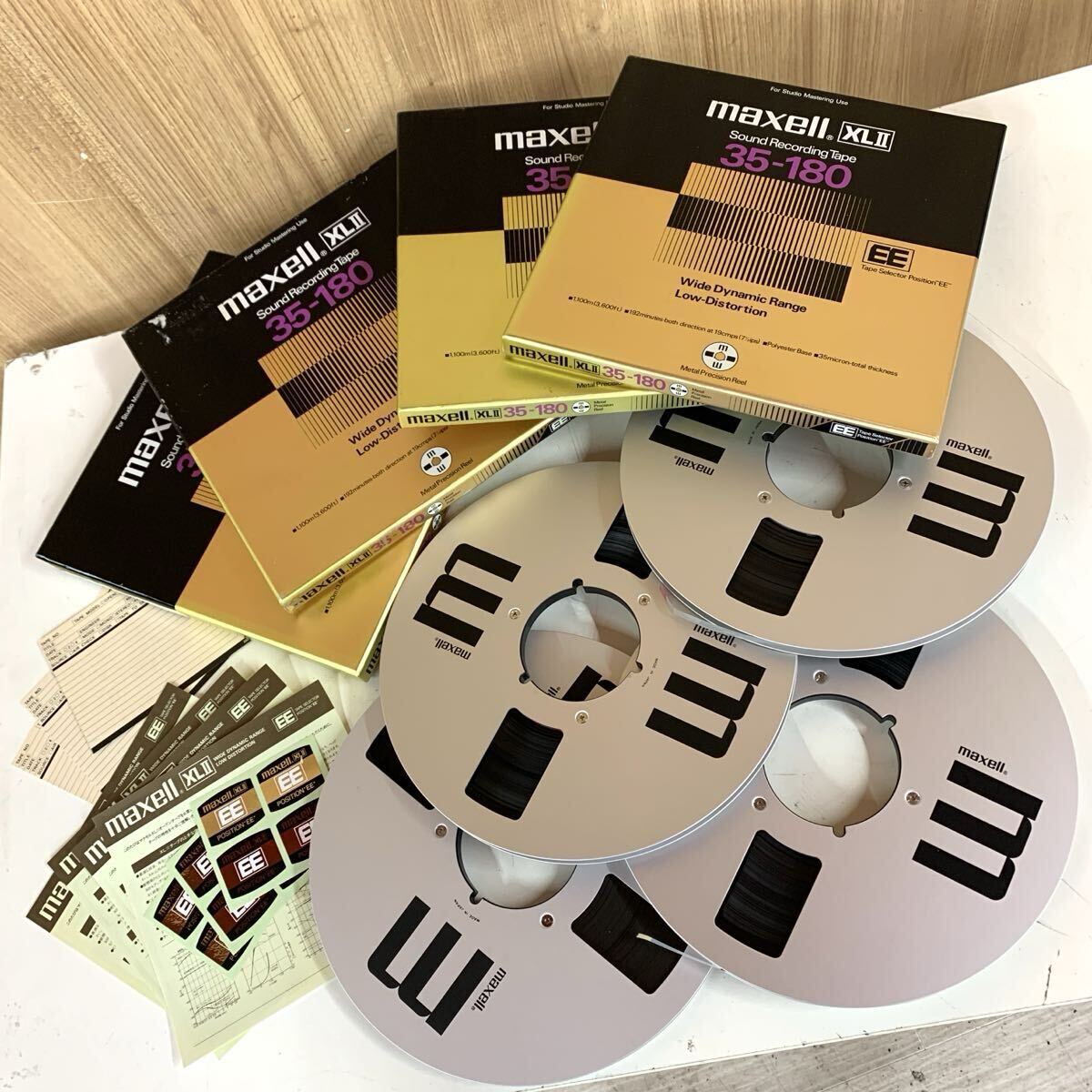 [F-0] Maxell XLII 35-180 Metal Precision Reel Position EE открытый катушка лента 10 номер 4шт.@mak cell воспроизведение и т.п. совершенно не проверка текущее состояние товар 5013-3