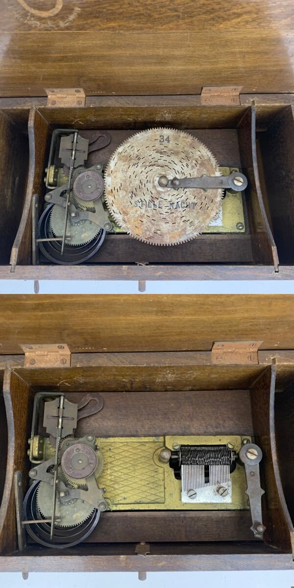 【R-2】 ディスク型 ゼンマイ式 オルゴール 4845-164_画像2