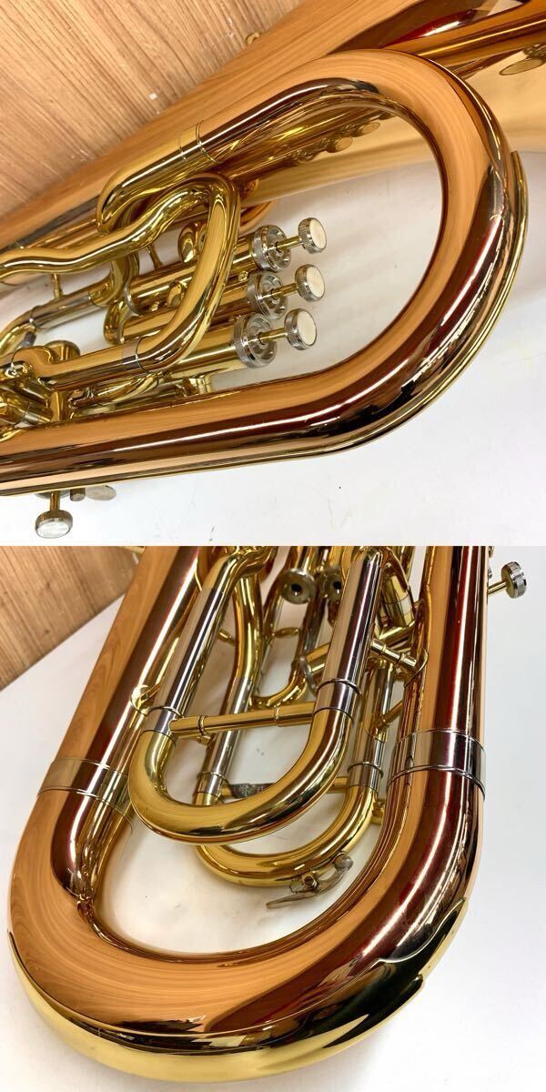 【V-3】 The Marcato Sophia Series Euphonium ユーフォニアム EP591? 正確な品番不明 ピストン動き問題多 修理必須 現状品 4970-141_画像3