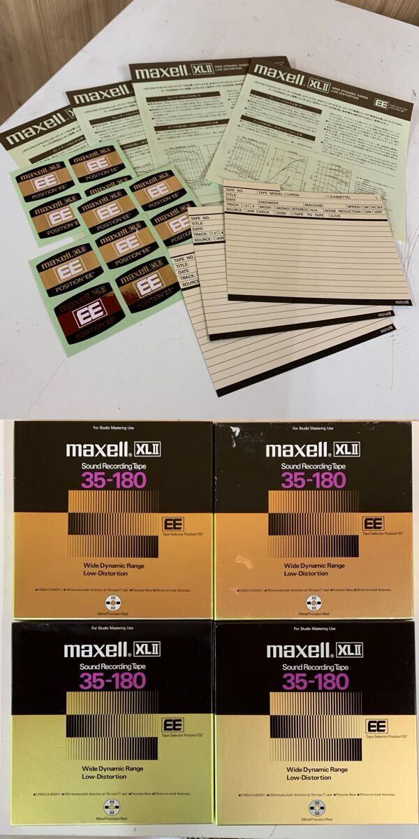 [F-0] Maxell XLII 35-180 Metal Precision Reel Position EE открытый катушка лента 10 номер 4шт.@mak cell воспроизведение и т.п. совершенно не проверка текущее состояние товар 5013-3