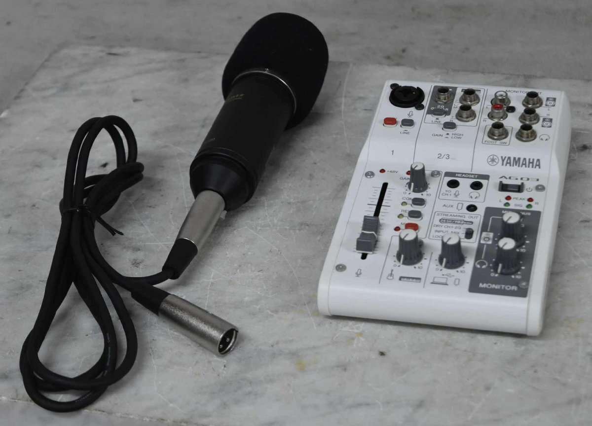 [G]YAMAHA AG03MK2/Marantz MPM-1000 миксер / конденсаторный микрофон Yamaha / Marantz 032392