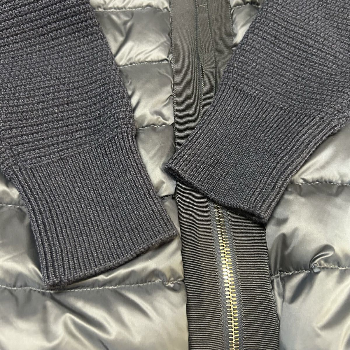 【タグ付き】【極美品】 MONCLER モンクレール ダウンジャケットニットネイビーS_画像5