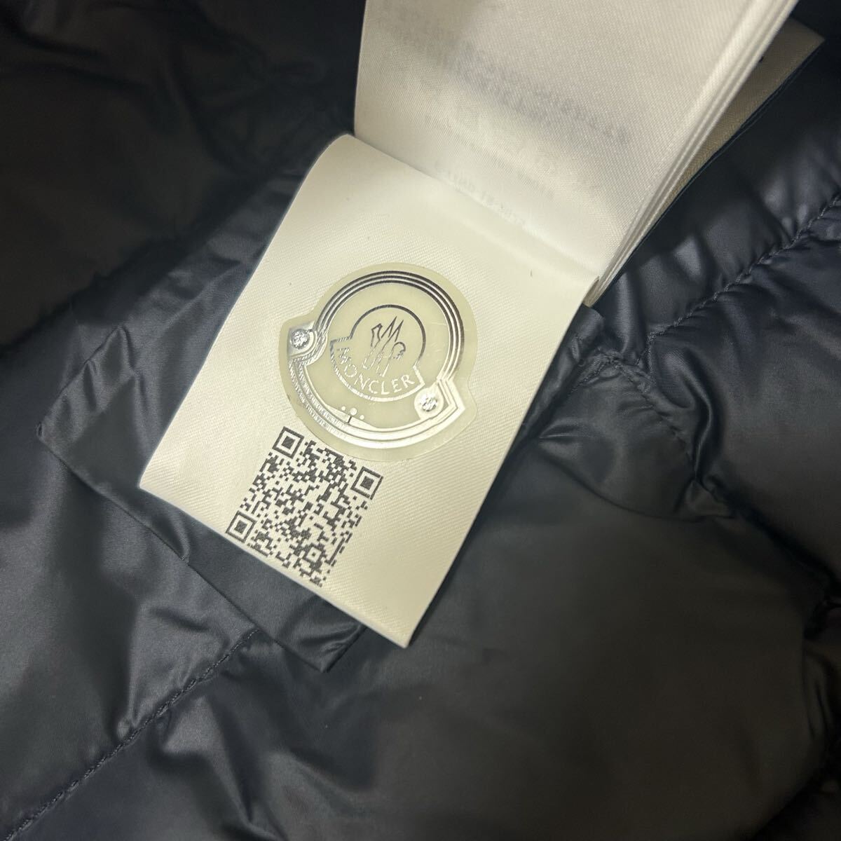 【タグ付き】【極美品】 MONCLER モンクレール ダウンジャケットニットネイビーS_画像9