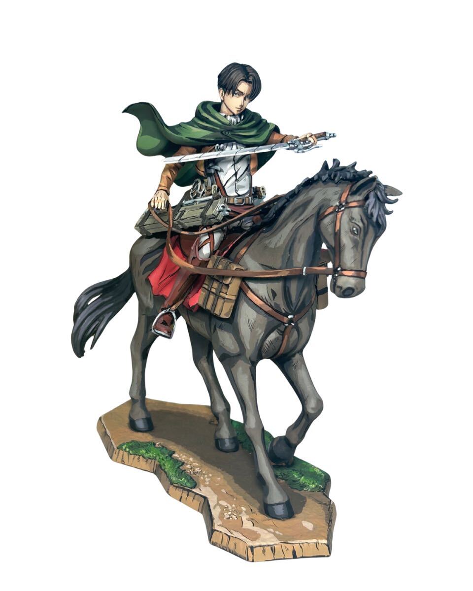 進撃の巨人 一番くじ リヴァイ フィギュア 騎馬　リペイント　二次元彩色　兵長_画像1