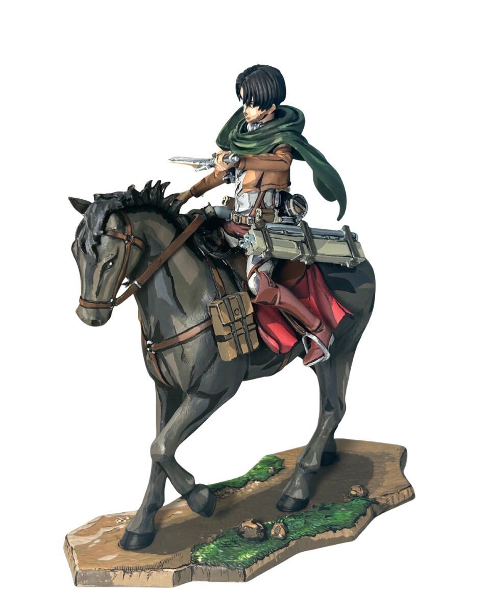 進撃の巨人 一番くじ リヴァイ フィギュア 騎馬　リペイント　二次元彩色　兵長_画像3