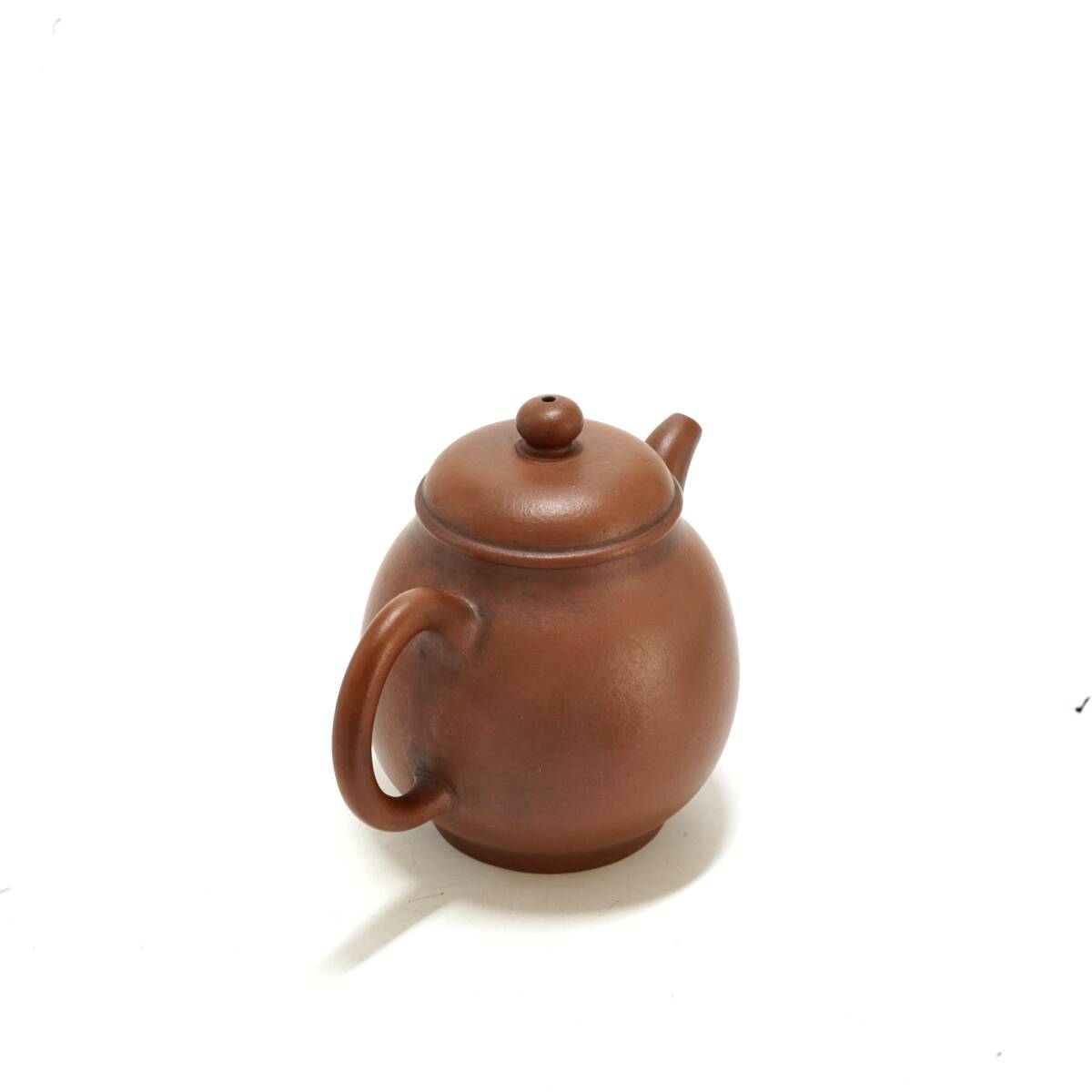 旧家蔵出 唐物 ［葛明昌造］煎茶道具 急須 紫砂朱泥 時代物 サイズ幅約11cm高さ約8.8cm_画像6