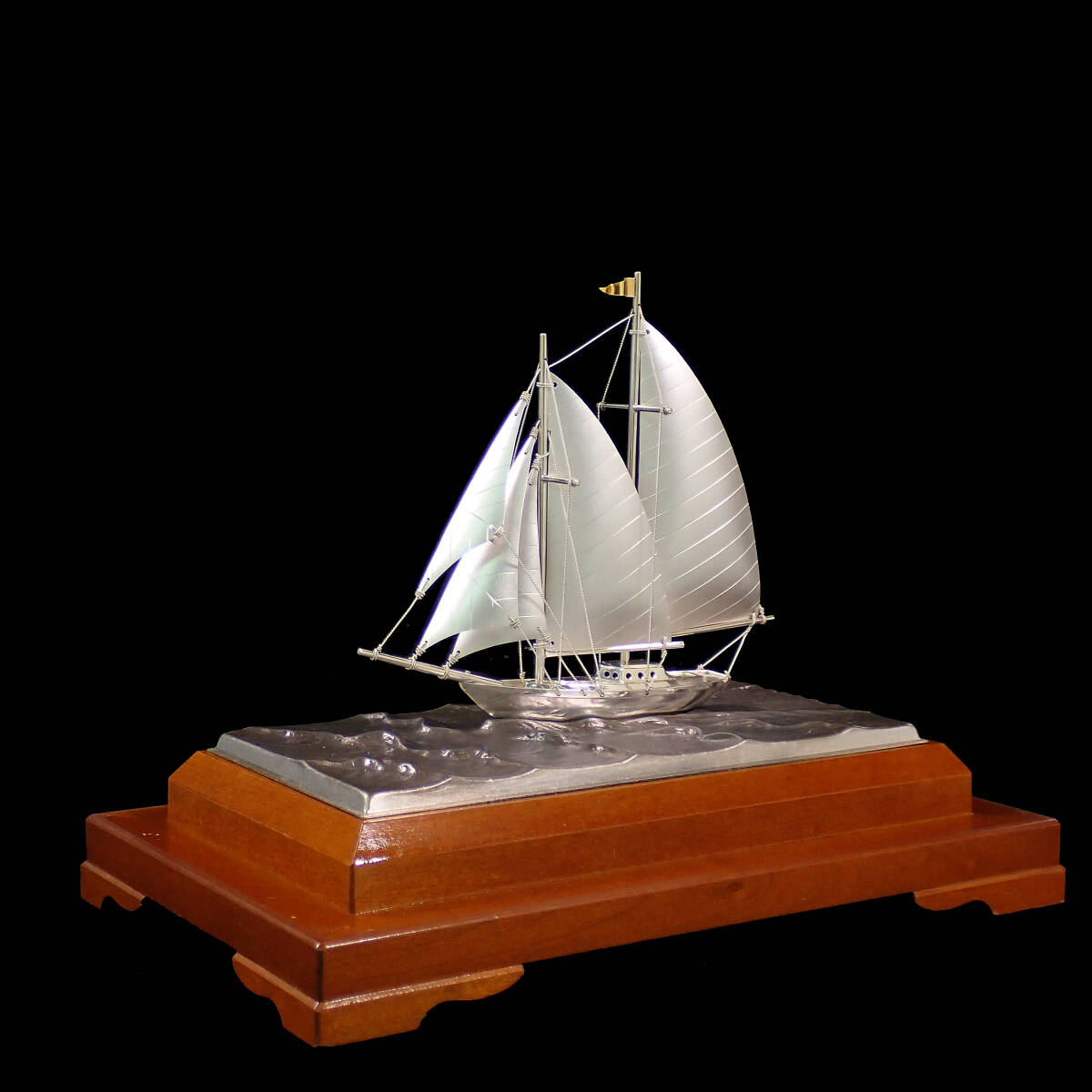 TAKEHIKO SILVER985 銀製 ヨット6号(スクーナー） スロープケース_画像4