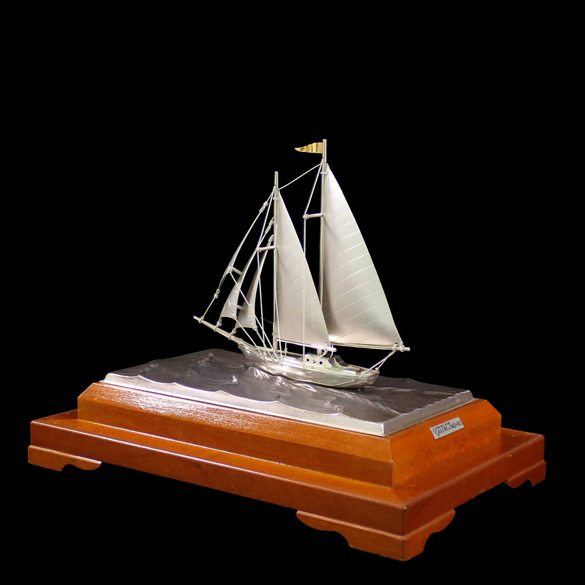 TAKEHIKO SILVER985 銀製 ヨット6号(スクーナー） スロープケース_画像5