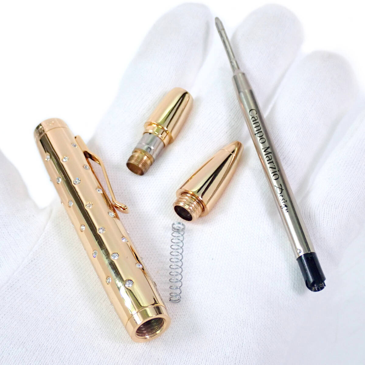 カンポ マルツィオ ラインストーン ボールペン CAMPO MARZIO Rhinestone Ballpoint Pen_画像7