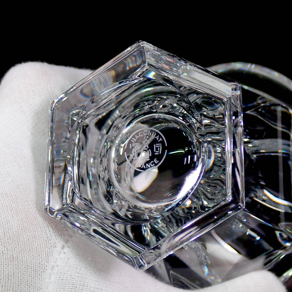 1980's Baccarat MISSOURI MUSTARD POT RACK SET 高16cm バカラ ミズーリ マスタードポット ラックセット_画像5