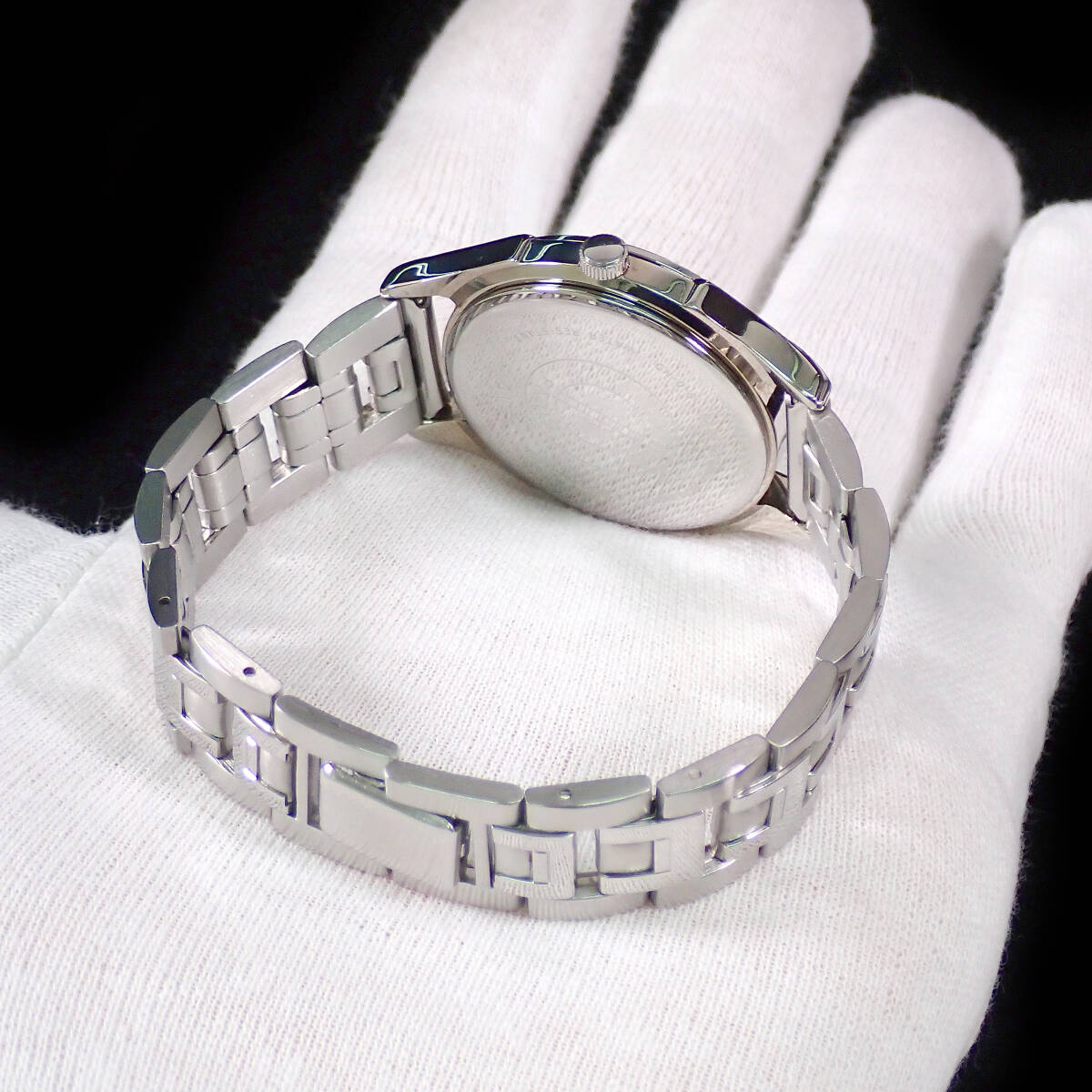 レノマ デイデイト ステンレス／ホワイト文字盤 点検動作品 renoma 6329-H13861 _画像4