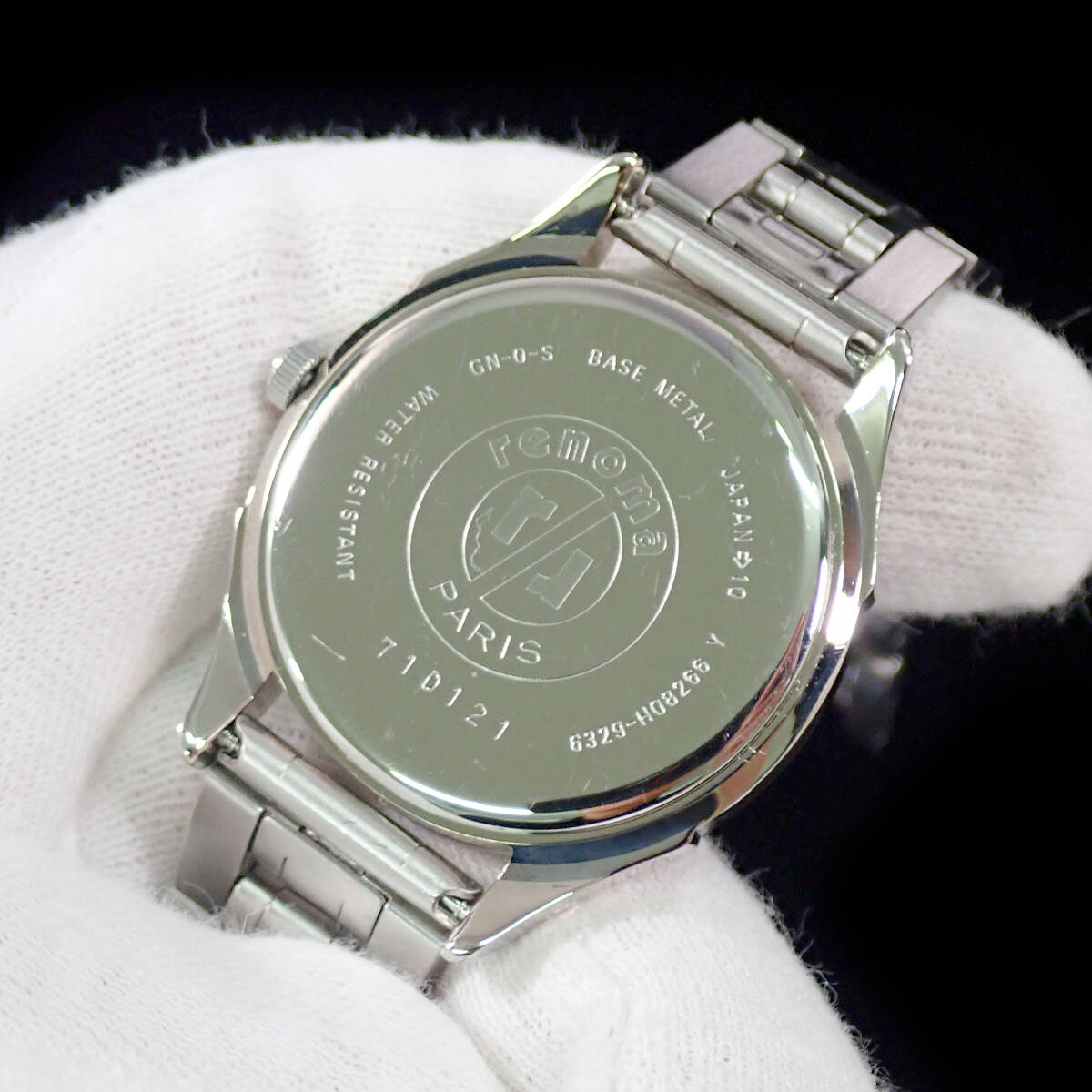 レノマ デイデイト ステンレス／ホワイト文字盤 点検動作品 renoma 6329-H13861 _画像6