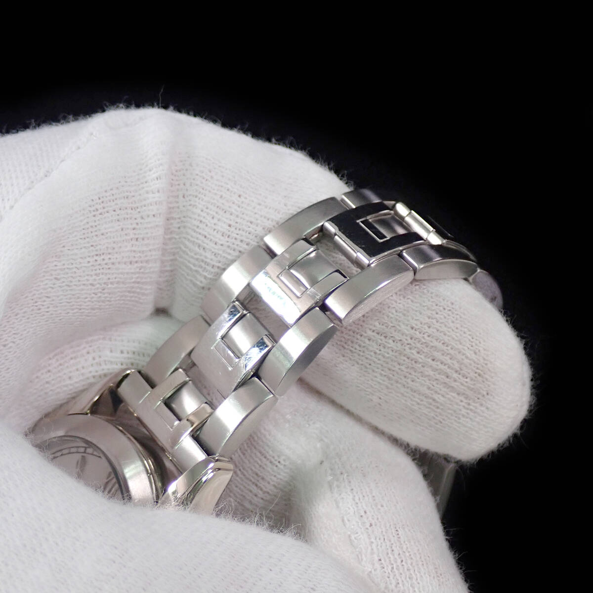 レノマ デイデイト ステンレス／ホワイト文字盤 点検動作品 renoma 6329-H13861 _画像7